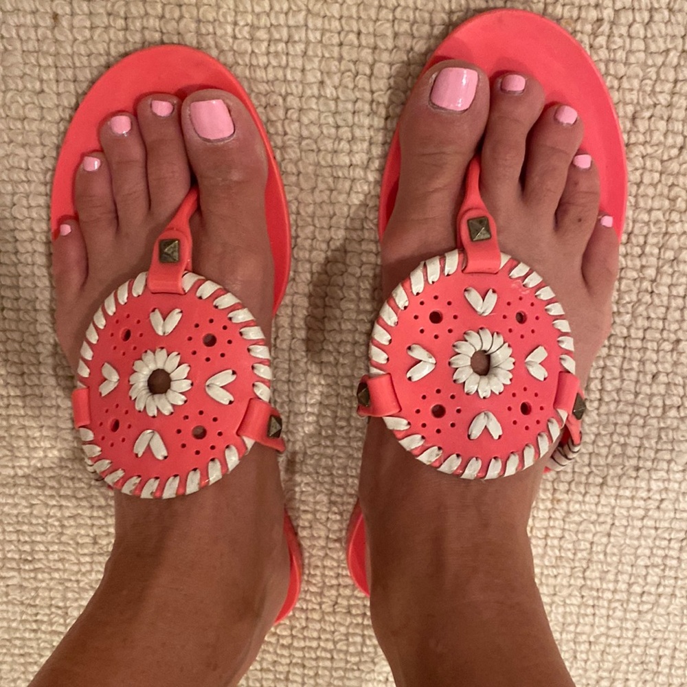 Georgics Jelly Jack Rogers 7. Coral pink